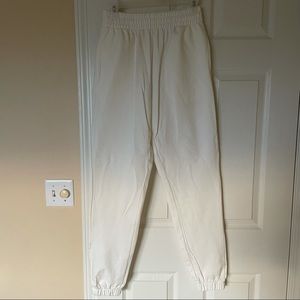 White joggers Glassons